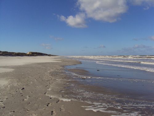 ameland north sea beach