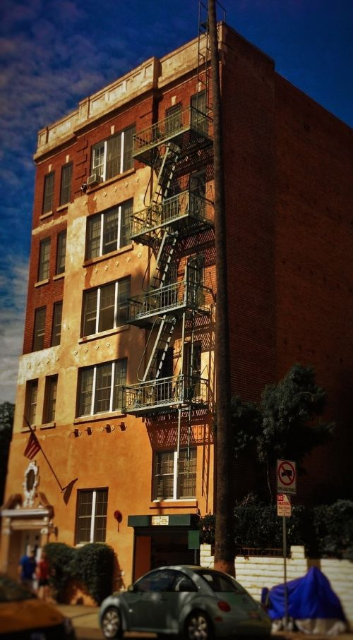 america building fire ladder