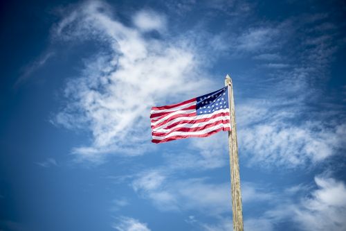 american flag flag flagpole