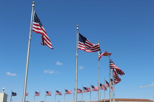 american flag  washington  d