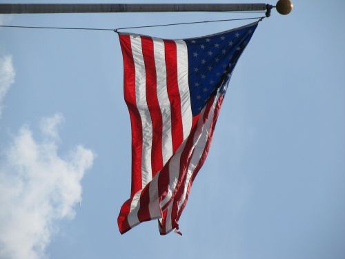 american flag flag flying