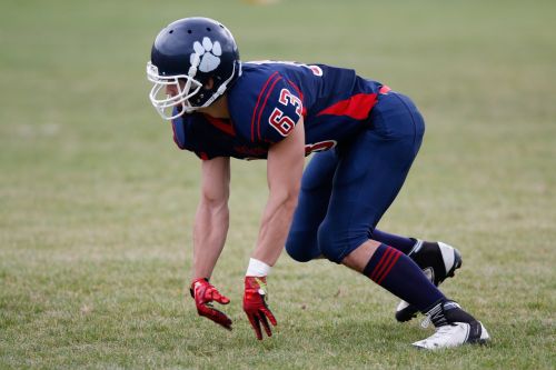 american football player uniform helmet