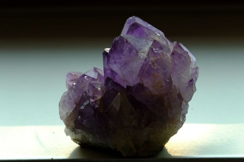 amethyst semi precious stone violet