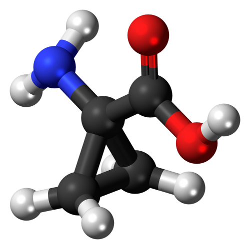 aminocyclopropane molecule model