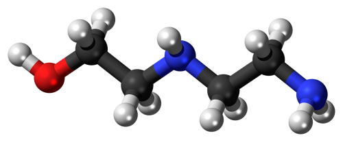 aminoethylethanolamine ball stick