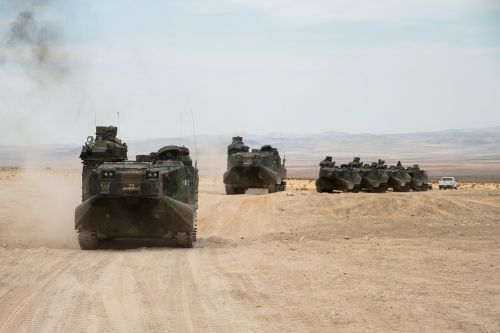amphibian assault battalion convoy armored vehicle