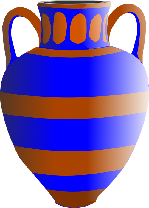 amphora flower vase