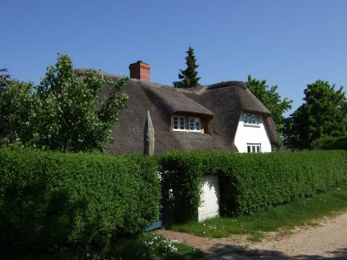 amrum thatched roof home