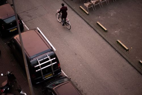 amsterdam street cyclists