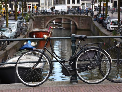 amsterdam bike canal
