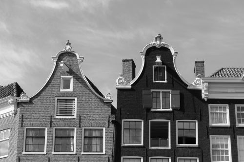 amsterdam gable black and white