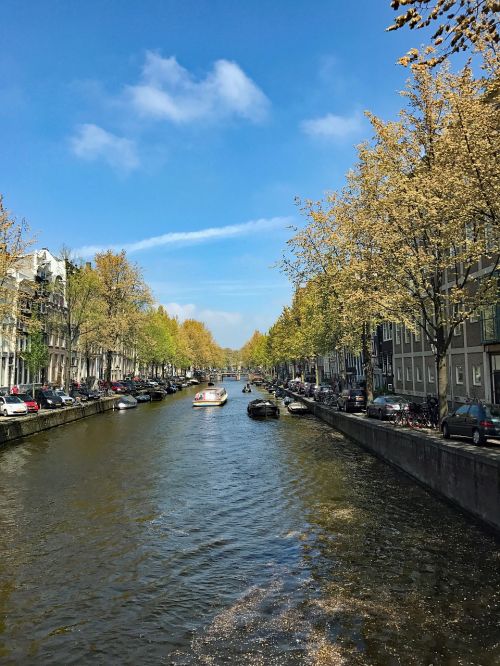 amsterdam canal spring
