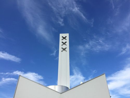 amsterdam adam tower blue sky