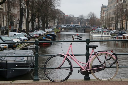 amsterdam  bike  bridge