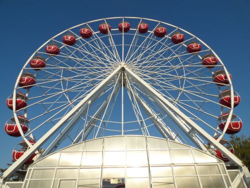 amusement park giant ferris wheel lake balaton