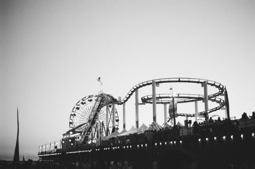 amusement park roller coaster fun ride