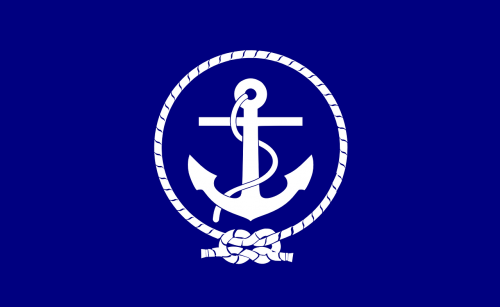 anchor flag blue
