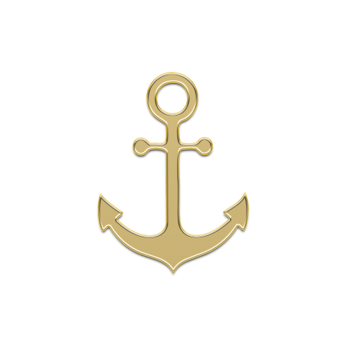 anchor golden decor