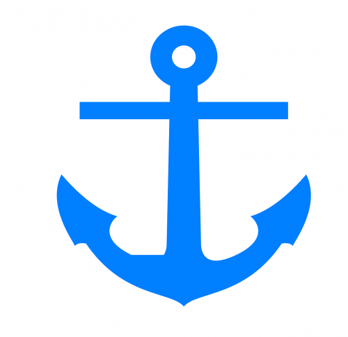 anchor blue boat