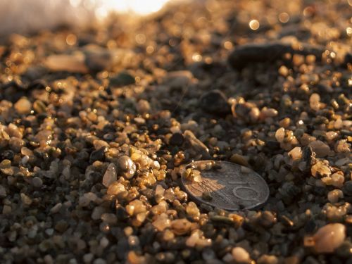 ancient coin coins beach