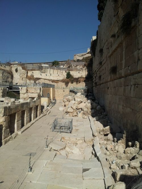 ancient walls of jerusalem city of david israel
