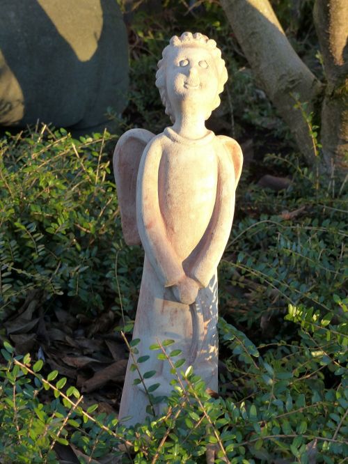 angel stone sculpture christmas