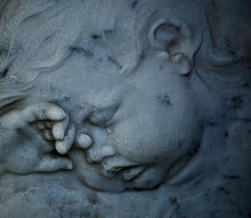 angel cemetery tear