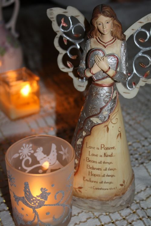 angel candlelight love