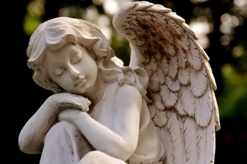 angel sculpture white
