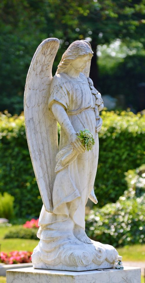 angel stone sculpture
