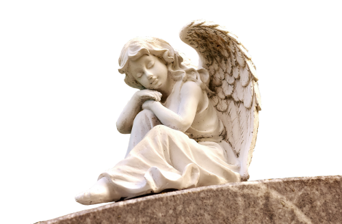 angel sculpture white