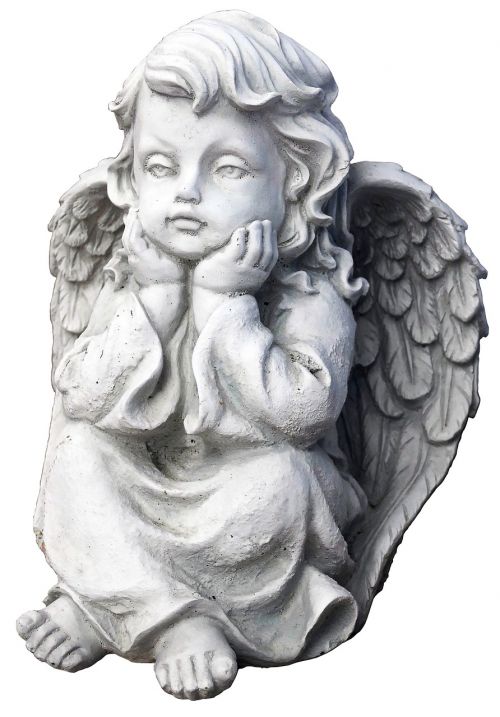 angel figure sitting