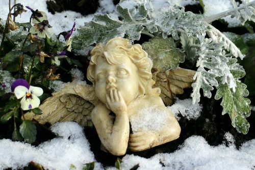 angel figure winter