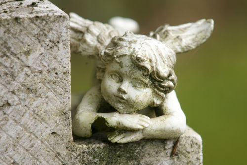 angel contemplative figure