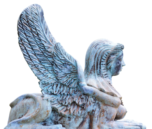 angel sculpture wing