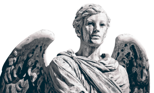 angel sculpture wing