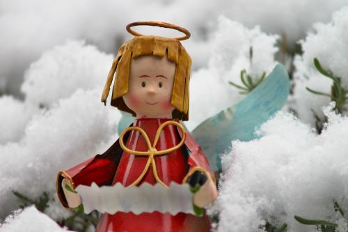 angel figure snow