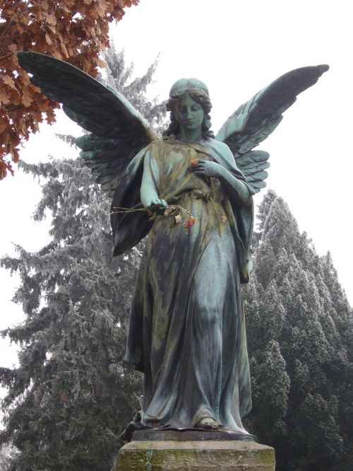 angel cemetery mourning