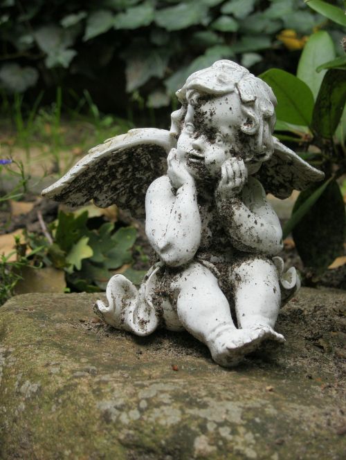 angel figure cherub cemetery