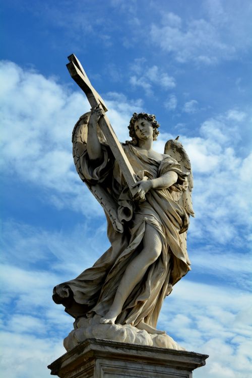 angel sculpture marble statue