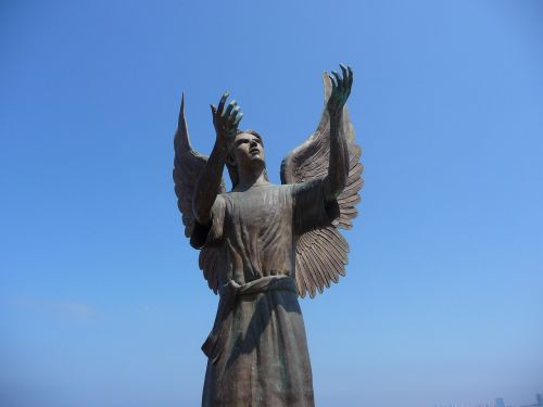 angel statue mexico angel statue puerto vallarta statue