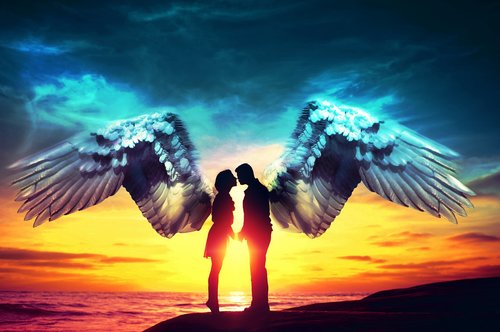 angels  couple  love