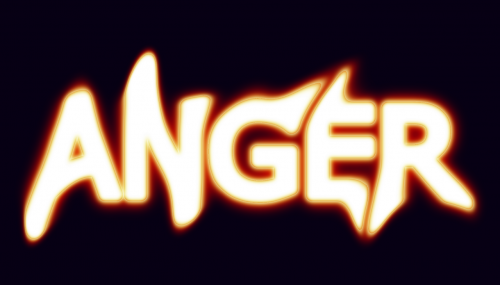 anger angry word-art