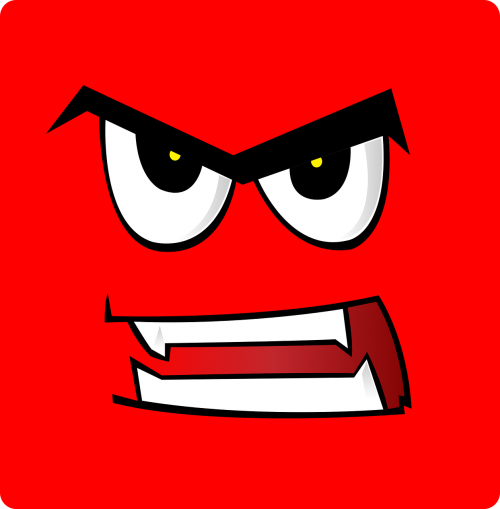 anger fury face