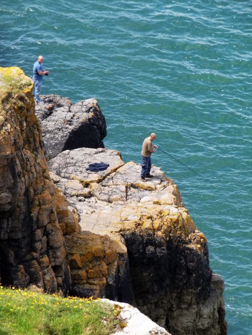 angler sea cliffs
