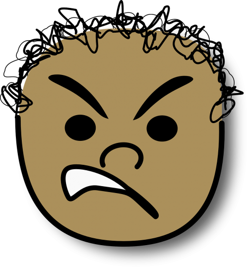 angry avatar curly
