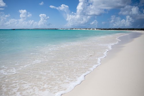 anguilla  beach  white sand