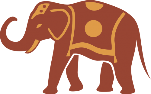 animal decorated elephant