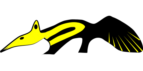 animal ant-eater yellow