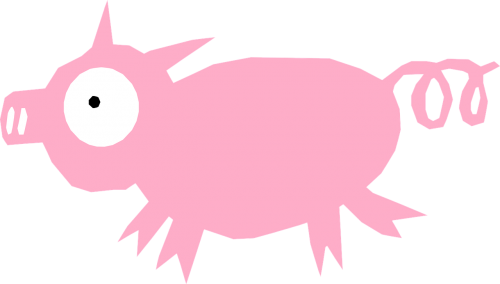 animal cartoon pig